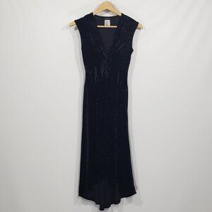 Vintage B. Darlin  Black Velvet Dress  Goth Grunge Whimsigoth  Size 5/6